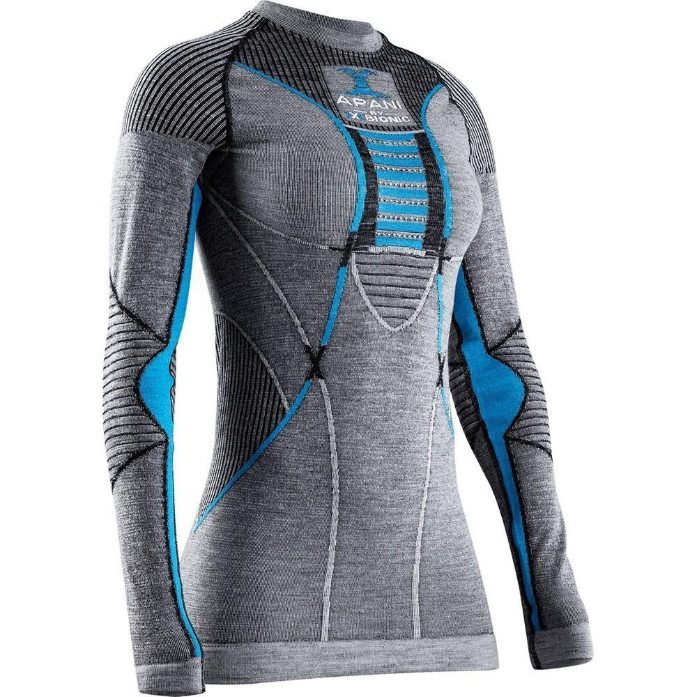 X-Bionic Термокофта  Apani 4.0 Merino Shirt Round Neck Long Sleeve Women XS Синій (1068-AP-WT06W19W XS B284) - зображення 1