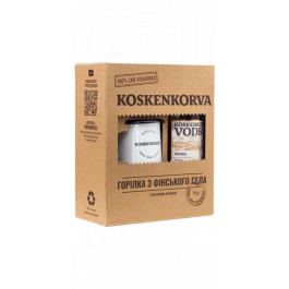   Koskenkorva Набір Горілка  Original 0,7 л+ 10 трубочок+ склянка (6412700317205)