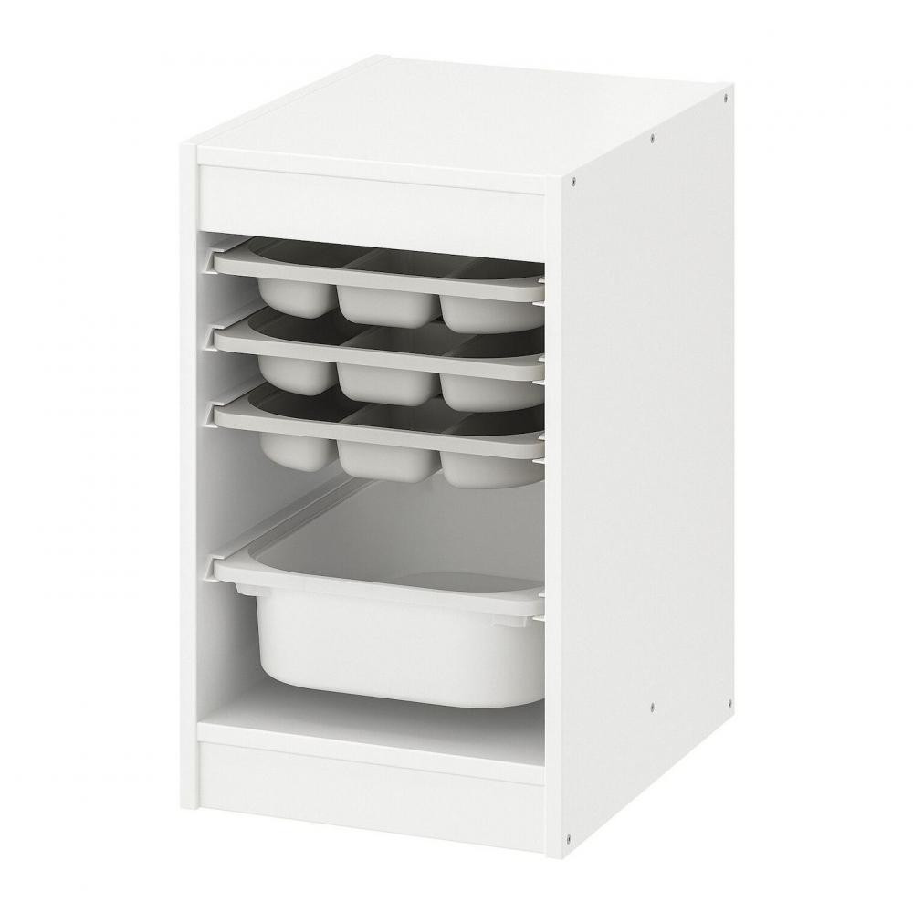 IKEA TROFAST(994.804.49) коробка/лотки для зберігання kmb, білий сірий/білий - зображення 1