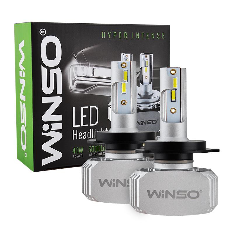 Winso H4 12/24V 40Вт 6000K 5000Лм CSP Chip 792400 - зображення 1