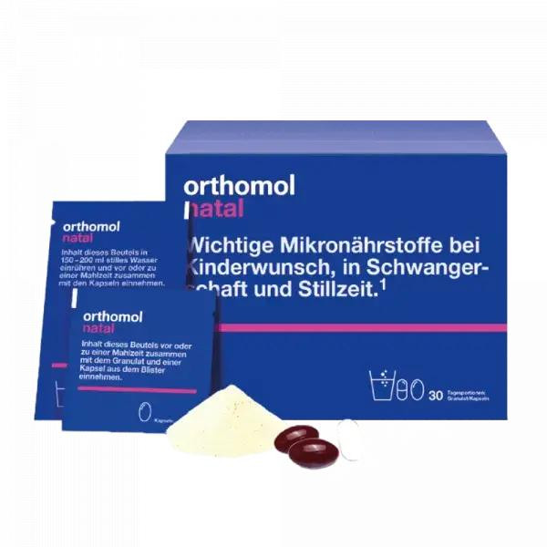 Orthomol Комплекс для вагітних та годуючих (Orthomol Natal) 30 пакетиків із гранулами - зображення 1