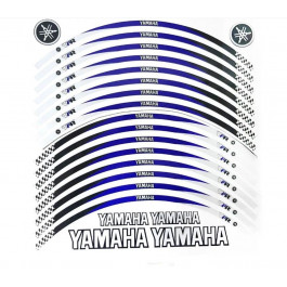 WM Наклейки на обід колеса WM Yamaha Flag Blue