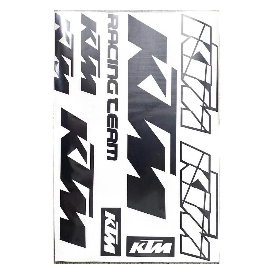 WM Лист наклейок KTM під оригінал - зображення 1