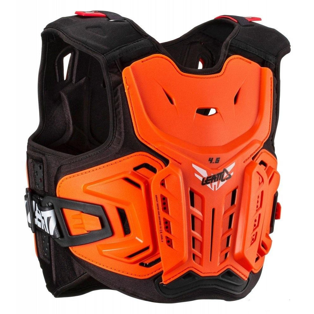 LEATT Дитячий мотозахист тіла LEATT Chest protector 4.5 Jr Orange S/M - зображення 1