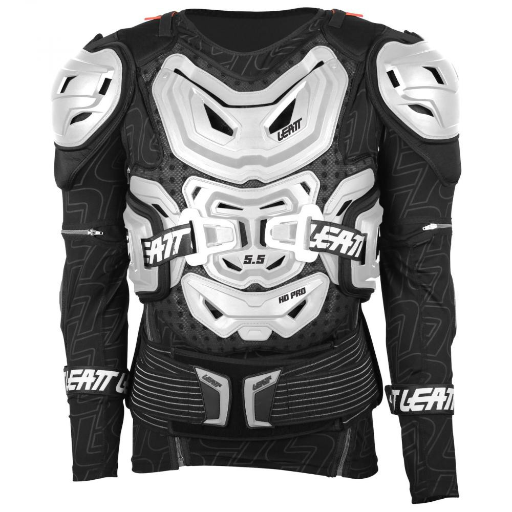 LEATT Моточерепаха LEATT Body Protector 5.5 White S/M - зображення 1