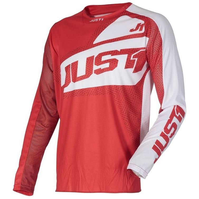 Just1 Джерсі Just1 J-Force Vertigo Jersey Red - White M - зображення 1