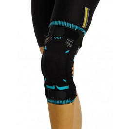 Morsa Cyberg Бандаж трикотажний на колінний суглоб зі стабілізуючими фіксаторами  Чорний розмір XL 1 шт (86988110
