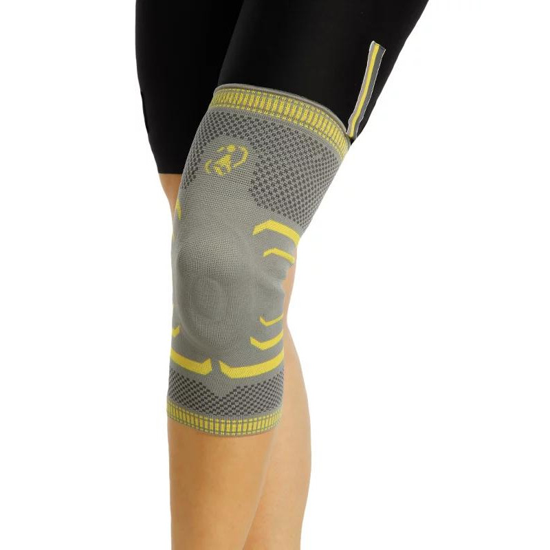 Morsa Cyberg Бандаж трикотажний на колінний суглоб з фіксацією колінної чашечки  Сірий розмір L 1 шт (86988110974 - зображення 1