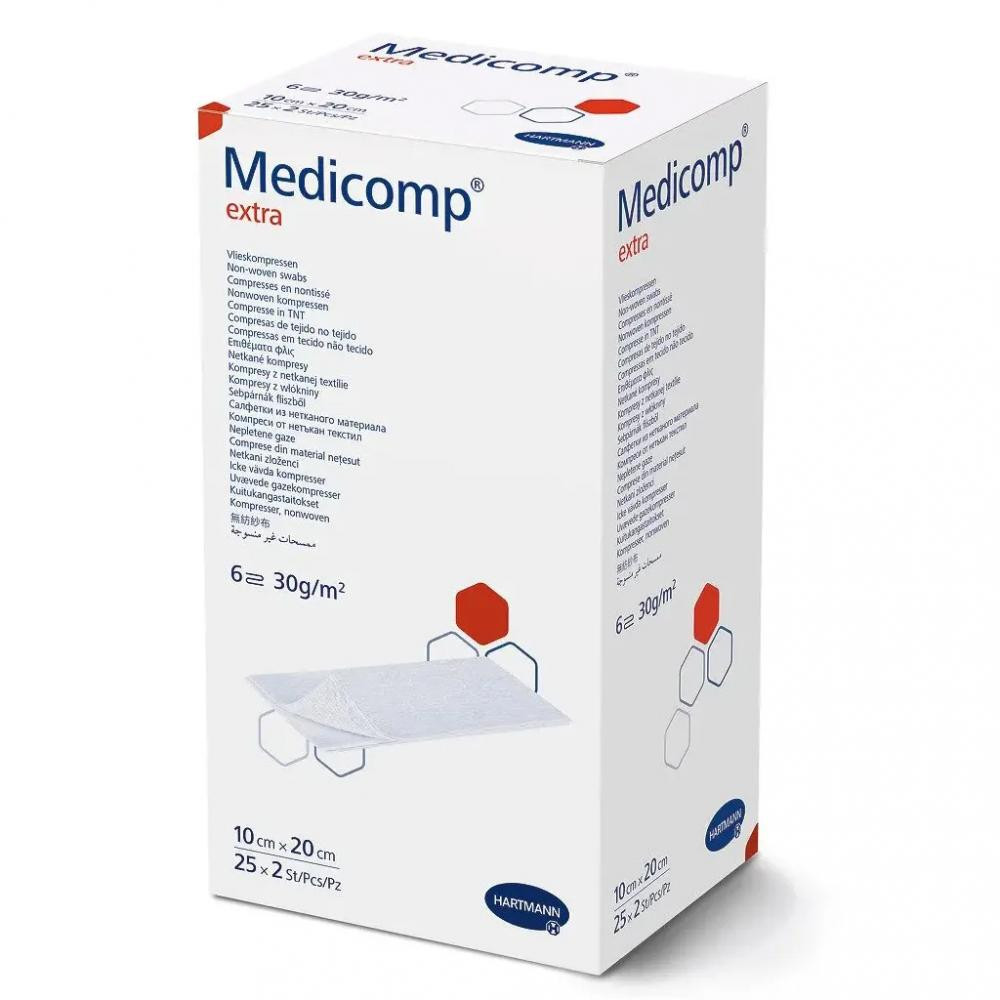 Hartmann Серветка з нетканного матеріалу Medicomp extra 10см х 20 см - зображення 1