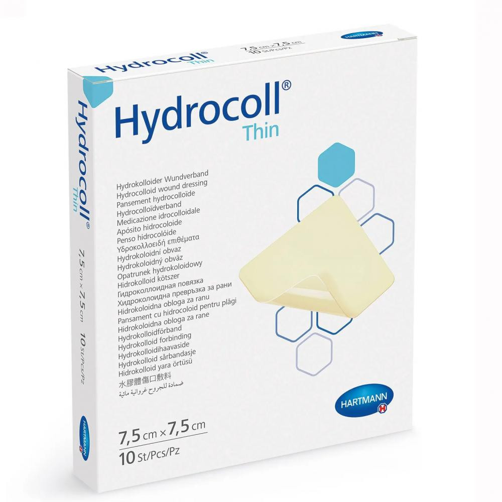 Hartmann Пов`язка Гідрокол Сін (Hydrocoll Thin) 7,5см*7,5см, 1шт. - зображення 1