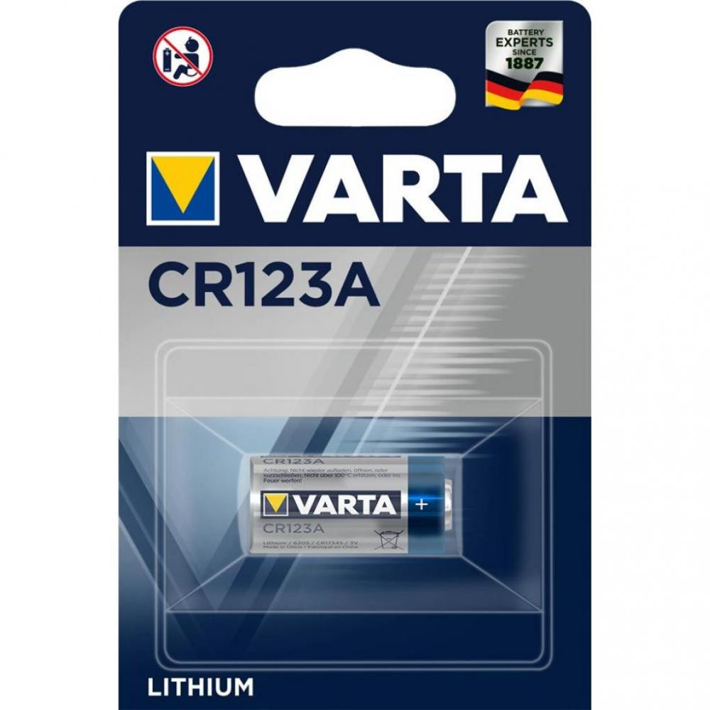 Varta 16340 (CR-123A) bat(3B) Lithium 1шт PHOTO (06205301401) - зображення 1