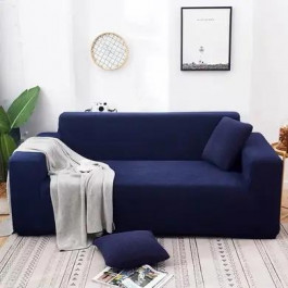 Homytex Чохол на 4-місний великий диван трикотаж жакардовий  Синій, Синій (HT-384869-1)