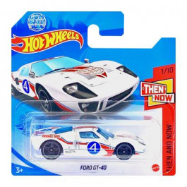 Hot Wheels Ford GT-40 Gumball 3000 Then and Now GTB33 White