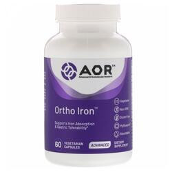 AOR (Advanced Orthomolecular Research) Ортомолекулярне залізо 60 вегетаріанських капсул