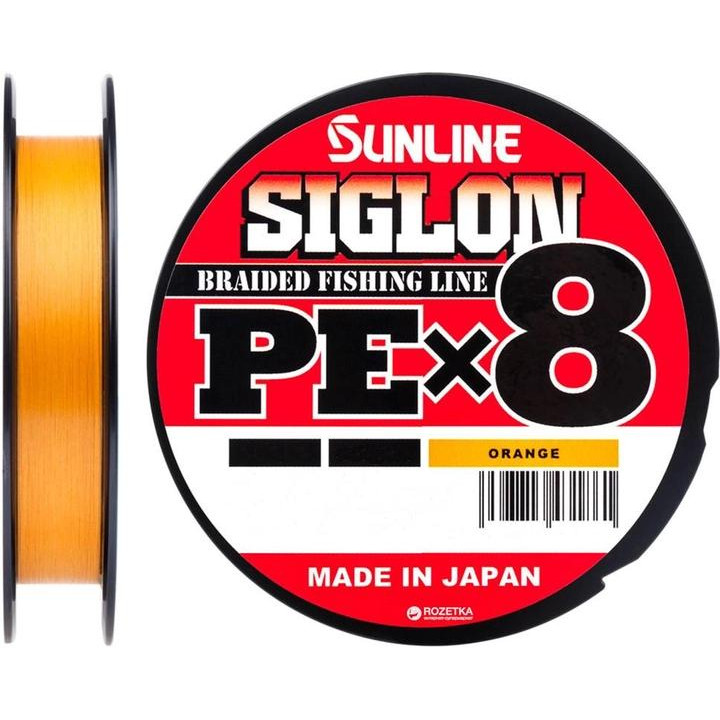 Sunline Siglon PE X8 / Orange / #1.2 / 0.187mm 150m 9.2kg - зображення 1