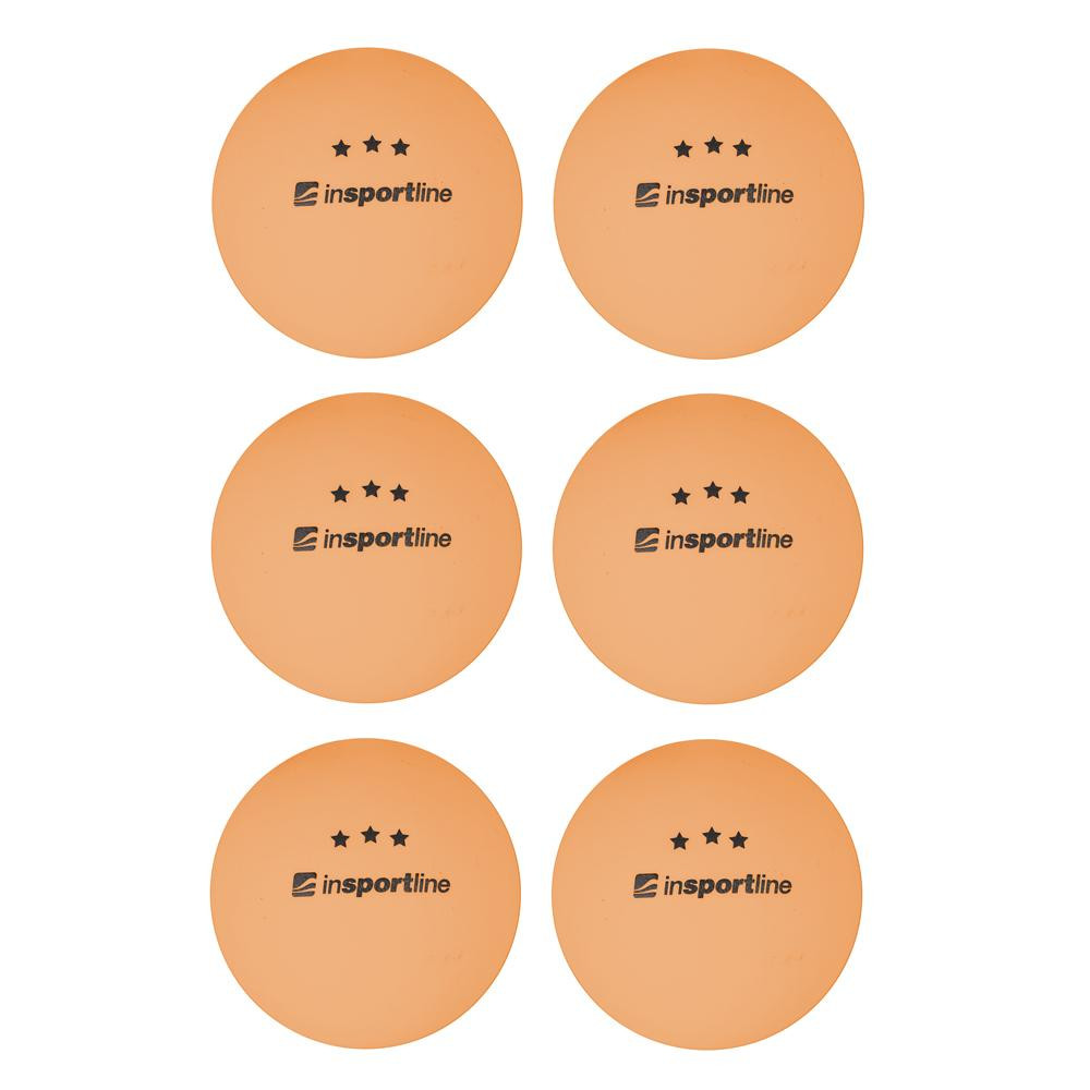 inSPORTline М'ячі для настільного тенісу Elisenda S3 6 шт/помаранчеві (21568) - зображення 1