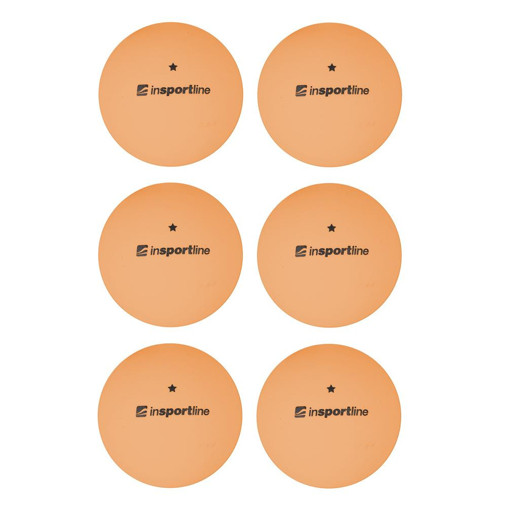 inSPORTline М'ячі для настільного тенісу  Elisenda S1 6 шт/помаранчеві - зображення 1