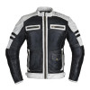W-TEC Чоловіча шкіряна мото куртка W-TEC Esbiker - чорно-біла/M - зображення 1