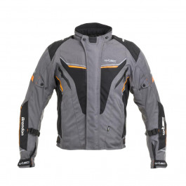 W-TEC Чоловіча мото-куртка  Brandon - розмір S, чорно-сіро-оранжева