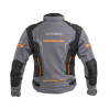 W-TEC Чоловіча мото-куртка  Brandon - розмір S, чорно-сіро-оранжева - зображення 2