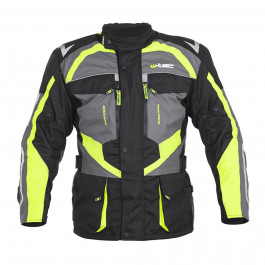 W-TEC Чоловіча мото-куртка  Burdys Evo - розмір M, чорно-сіро-зелена