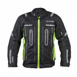 W-TEC Мото-куртка  Gelnair - розмір 5XL / чорно-зелена