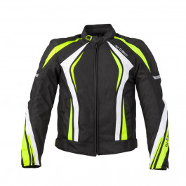 W-TEC Чоловіча мото-куртка  Chagalero - розмір 4XL / чорно-жовто-білий