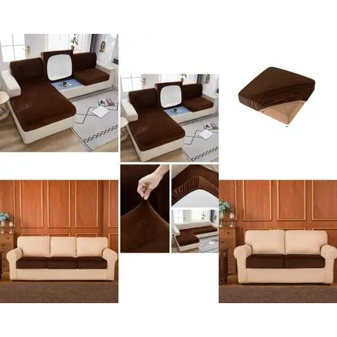 Homytex Чохли на диванні подушки сидіння  Шоколадний 145*185 (85/90)+20см., Шоколадний (HT-38917) - зображення 1