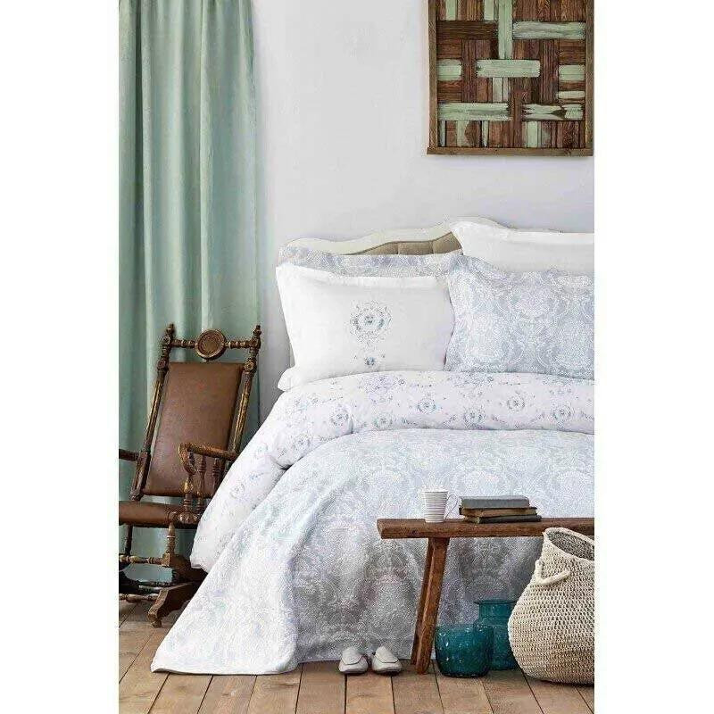 Karaca Home Комплект постельного белья евро Quatre Delux Tiffany (2000022230780) - зображення 1