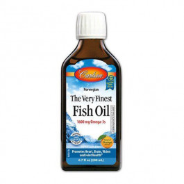 Carlson Labs Рыбий жир, Fish Oil, , норвежский, апельсин, 200 мл (CAR-01650)