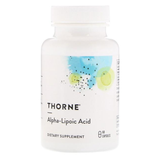Thorne Альфа-липоевая кислота (Alfa-lipoic acid) Тиоцид 300 мг 60 капсул (THR79701) - зображення 1