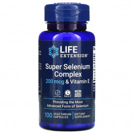 Life Extension Витамин Е с селеном, , 100 капсул, (LEX-17781)