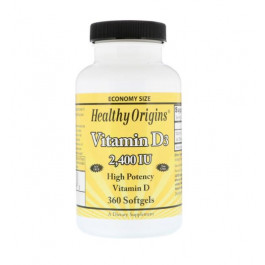Healthy Origins Healthy Origins Vitamin D3 2,400 IU 360 Softgels Вітамін D3