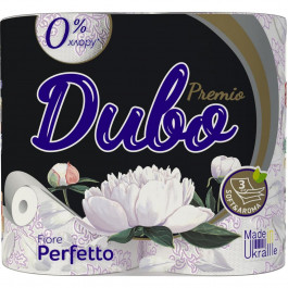 Диво Туалетний папір  Premio Fiore Perfetto тришаровий 4 рулони біло-фіолетовий (4820003838501)