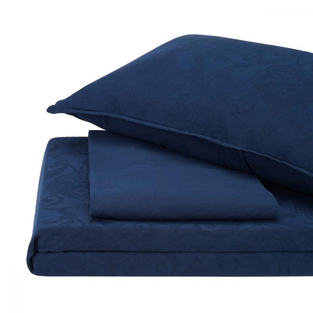 SoundSleep Комплект постільної білизни Stonewash Jakard Dress blue  двоспальний євро комплект 93318150 - зображення 1