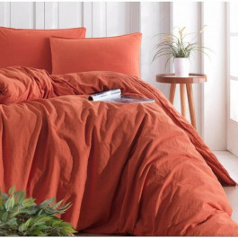 SoundSleep Комплект постельного белья  Stonewash orange кирпичный Семейный комплект (92846791)