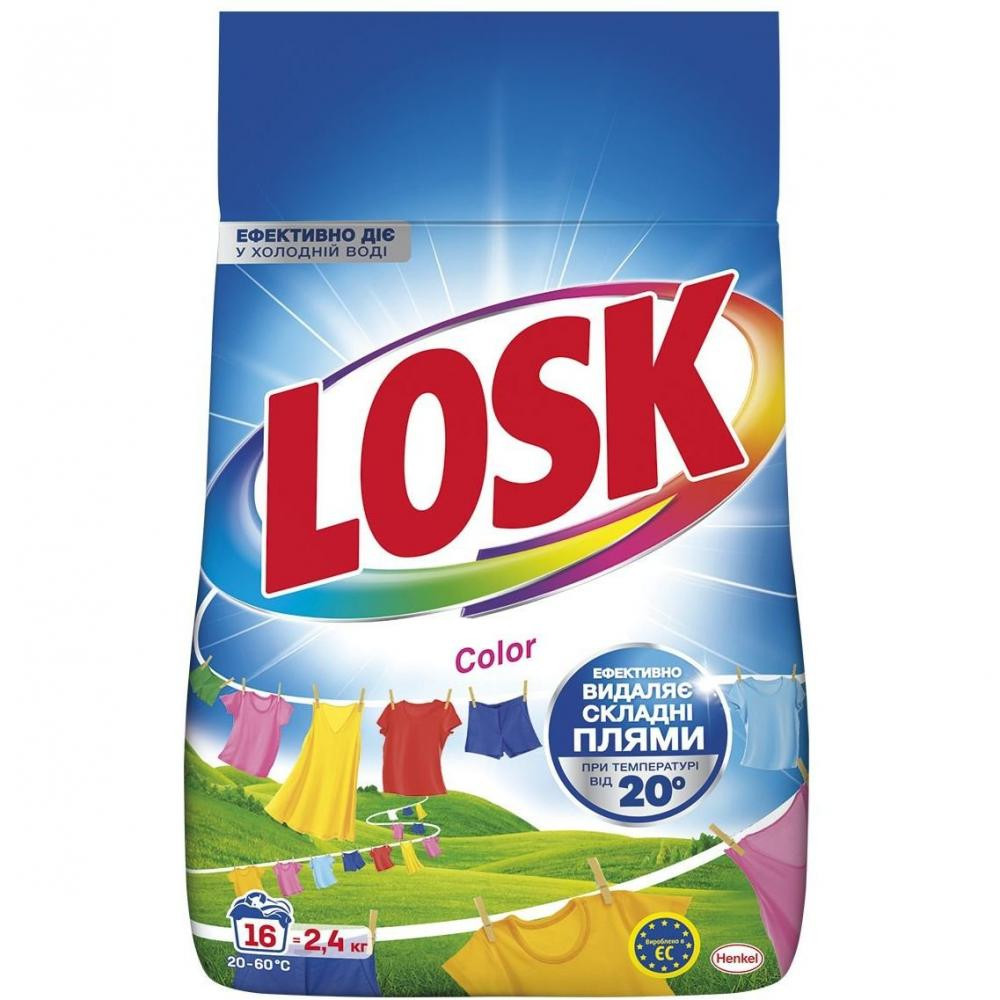 Losk Пральний порошок Color Автомат 16 циклів прання 2.4 кг (9000101805529) - зображення 1