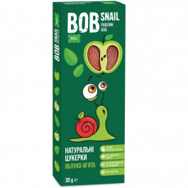 Bob Snail Конфеты BobSnail натуральные яблочные с мятой 30 г (4820162520262)