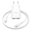 Hoco C88A Star round dual port + USB Type-C White - зображення 4