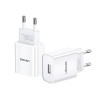 USAMS T21 Charger kit T18 single USB White + Lightning (T21OCLN01) - зображення 3