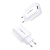 USAMS US-CC083 T22 Single USB QC 3.0, 2.1A White (CC83TC01) - зображення 2