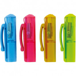KUM Точилка - колпачок с контейнером, пластиковая, CAP SHARPENER POP JAR, 8 мм.