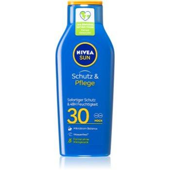 Nivea Sun Protect & Dry Touch зволожуюче молочко для засмаги SPF 30 400 мл - зображення 1
