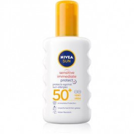   Nivea Sun Protect & Sensitive захисний спрей для засмаги SPF 50+ 200 мл