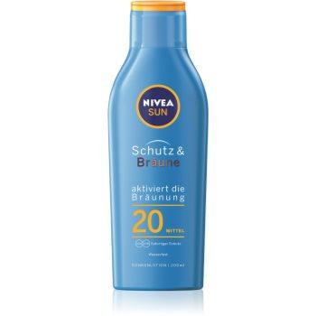 Nivea Sun Protect & Bronze інтенсивне молочко для засмаги SPF 20 200 мл - зображення 1