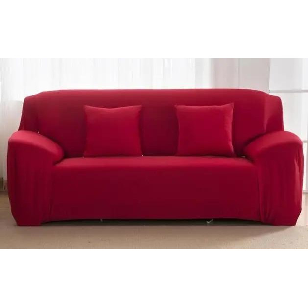 Homytex Чохол на диван тримісний  Біфлекс Однотонний 195х230 см, Червоний (6-12114) - зображення 1