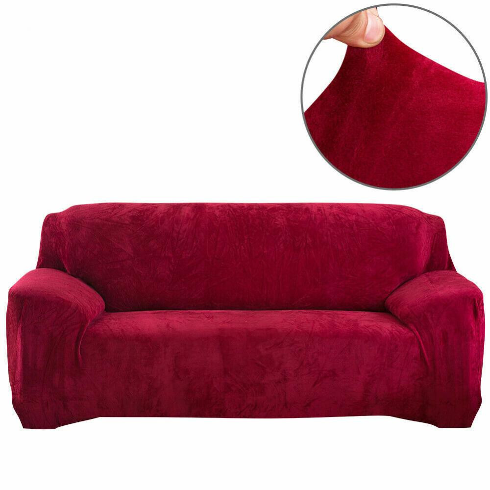 Homytex Чохол на 3-х місний диван замша-мікрофібра  195х230 см, Бордовий (6-12135) - зображення 1