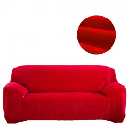 Homytex Чохол на 3-х місний диван замша-мікрофібра  195х230 см, Червоний (6-12146)
