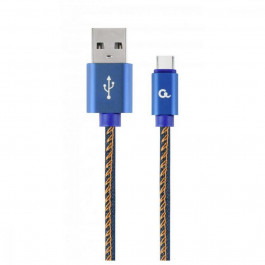 Cablexpert Premium Denim USB Type-C Blue 2m (CC-USB2J-AMCM-2M-BL)