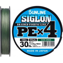 Sunline Siglon PE X4 / Dark Green / #1.7 / 0.223mm 150m 13.0kg